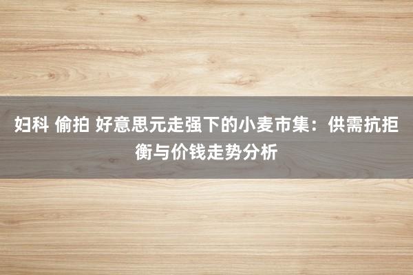 妇科 偷拍 好意思元走强下的小麦市集：供需抗拒衡与价钱走势分析